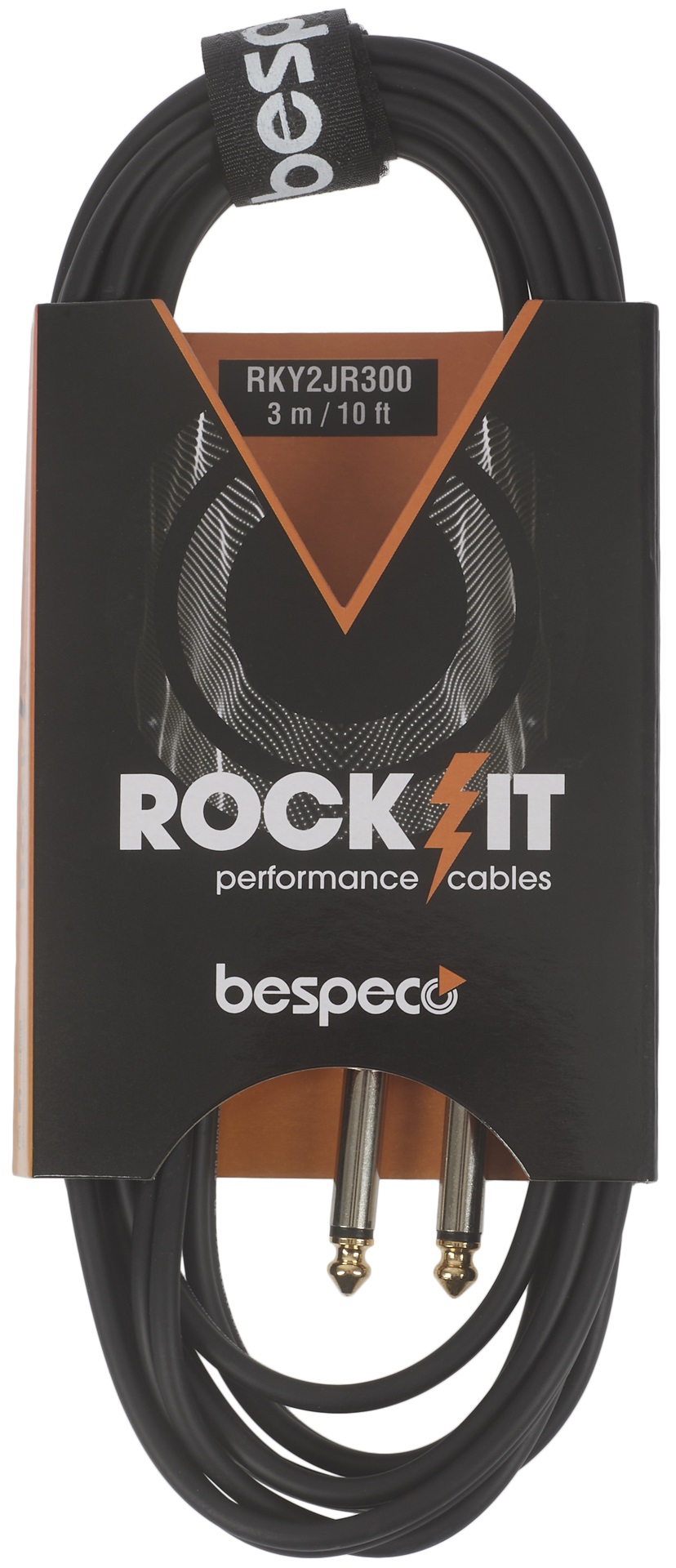 Fotografie Bespeco ROCKIT Interlink Cable 2x RCA - 2x Jack Mono 3 m