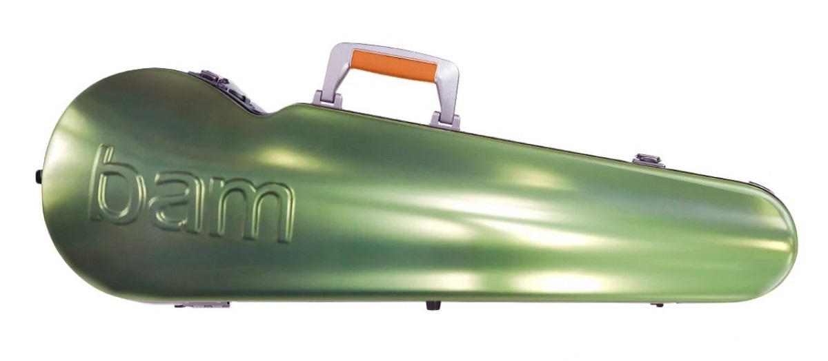 Fotografie Bam GRAFFITI Hightech Contoured Violin case Green