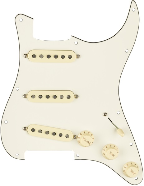 Fender Pre-Wired Pickguard, Strat SSS CUST 69 WBW