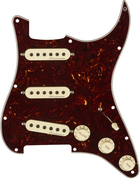 Fender Pre-Wired Pickguard, Strat SSS H NSLS SHELL