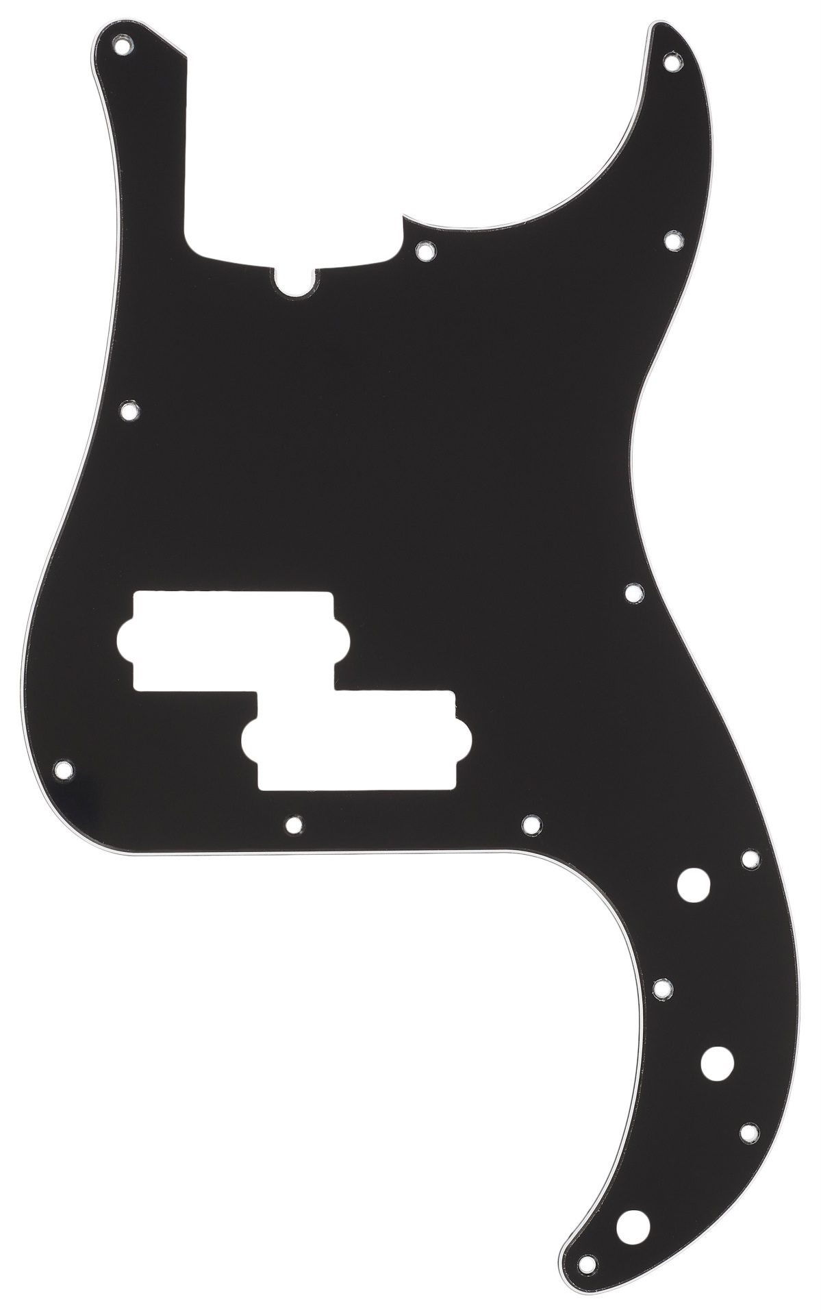 Fender Pickguard, Precision Bass 13-Hole Mount, Black, 3-Ply