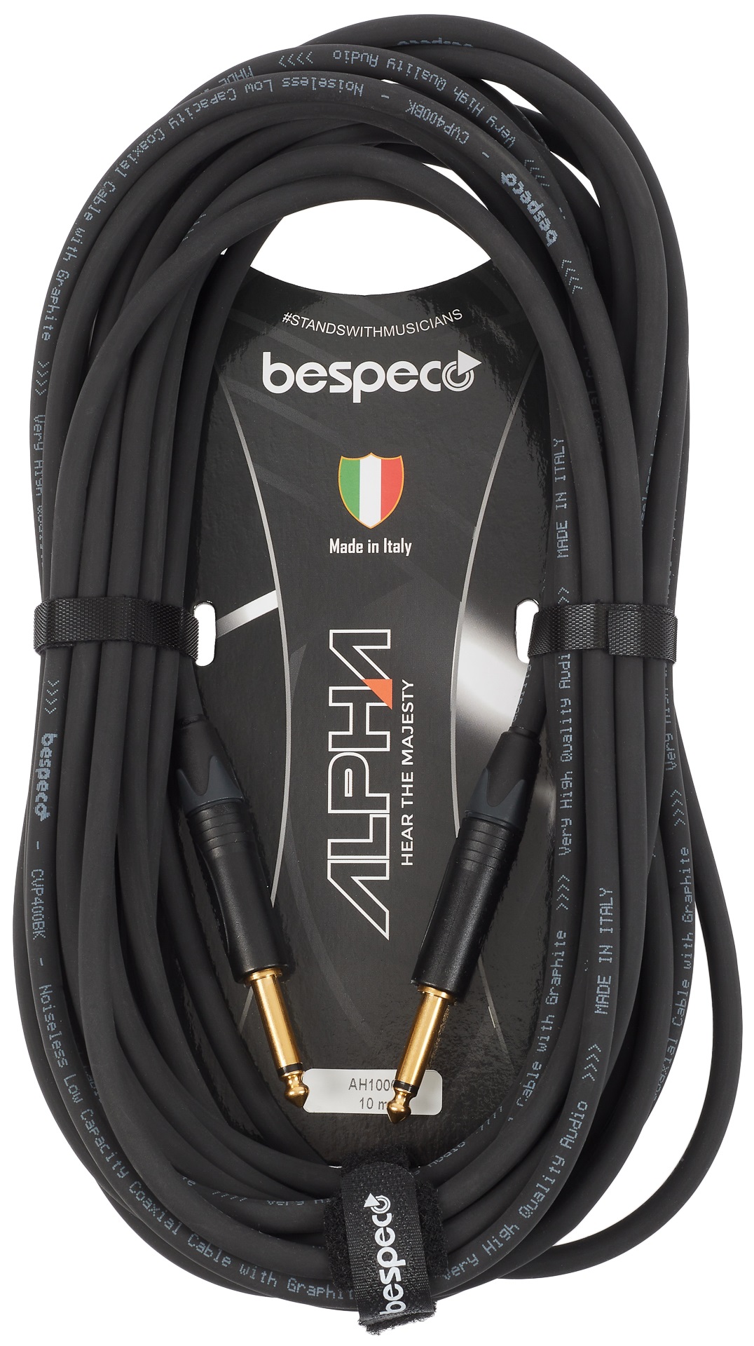 Fotografie Bespeco Alpha Instrument Cable Neutrik 10 m