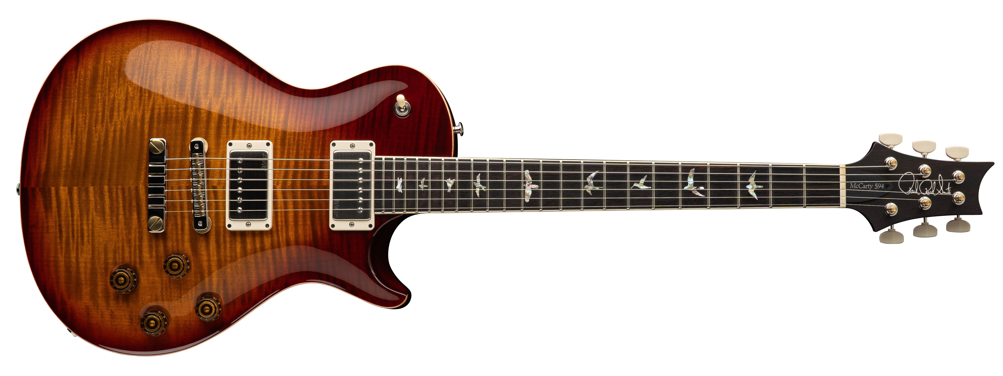 Fotografie PRS McCarty 594 Singlecut Dark Cherry Sunburst