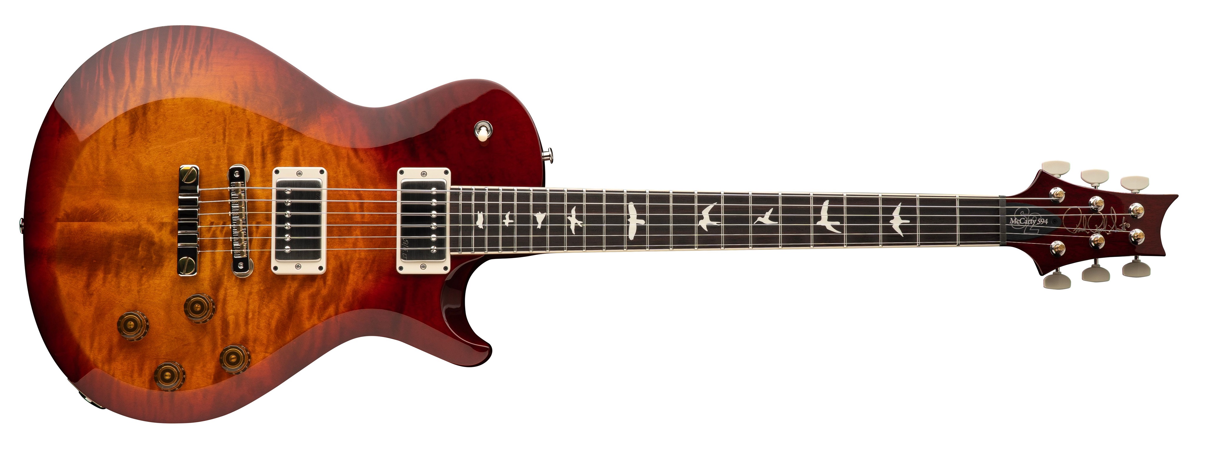 Fotografie PRS S2 McCarty 594 Singlecut Dark Cherry Sunburst