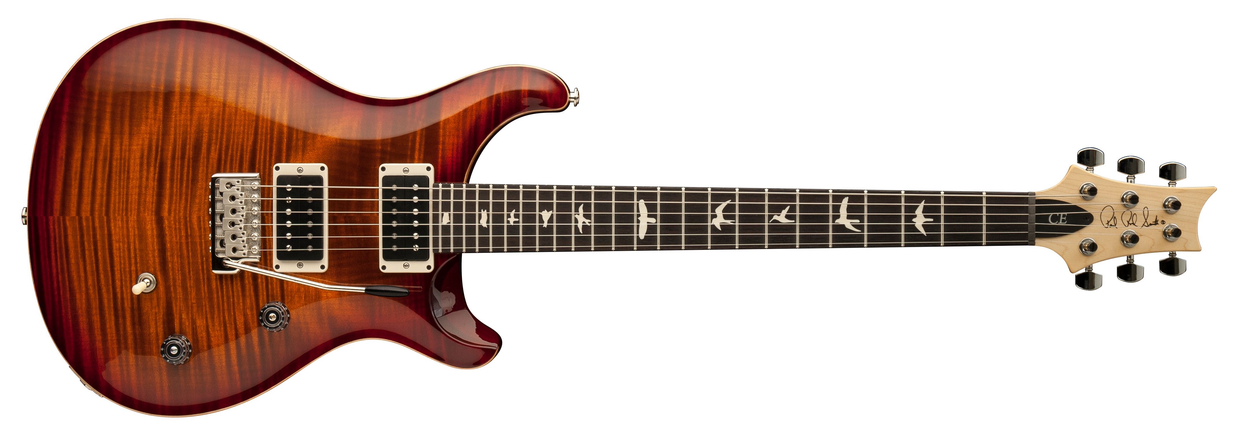 Fotografie PRS CE 24 Dark Cherry Sunburst