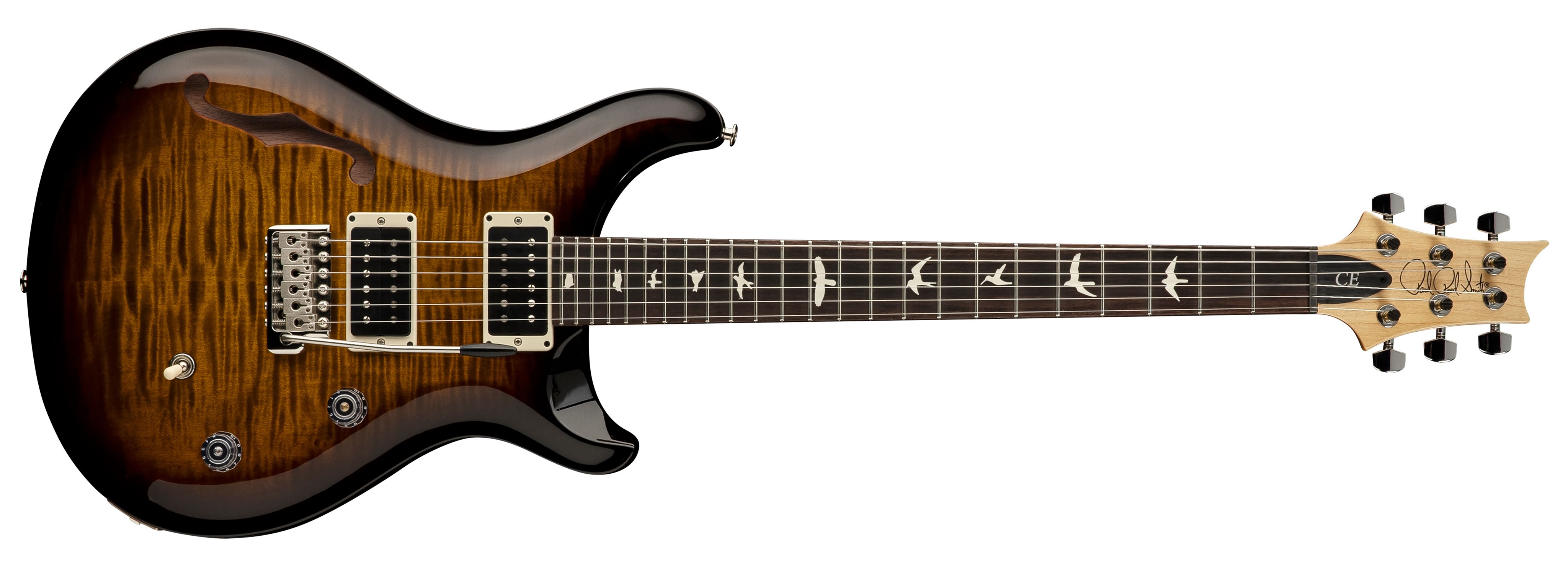 PRS CE 24 Semi-Hollow Black Amber