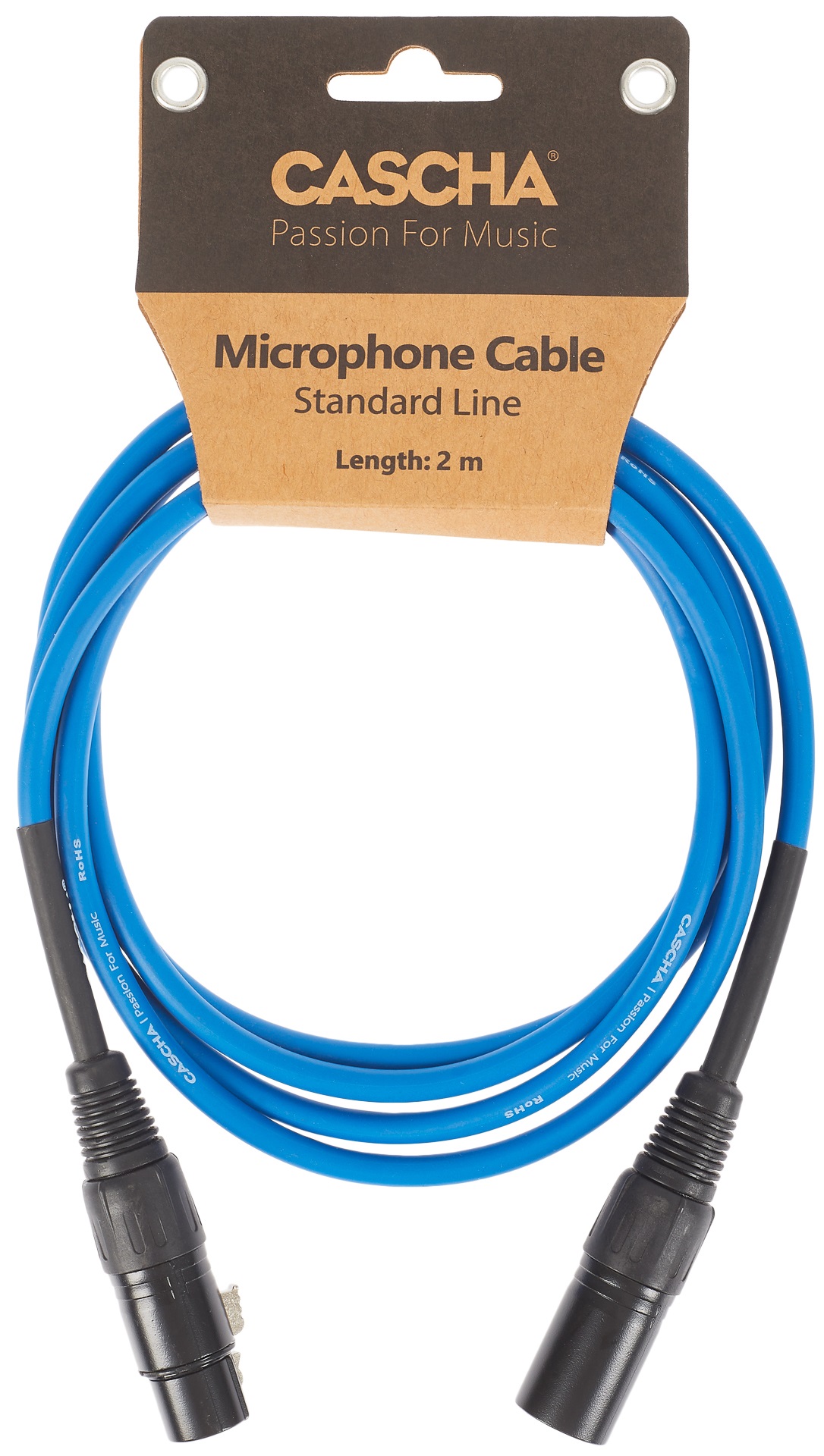 Fotografie Cascha Standard Line Mic Cable Blue 2m