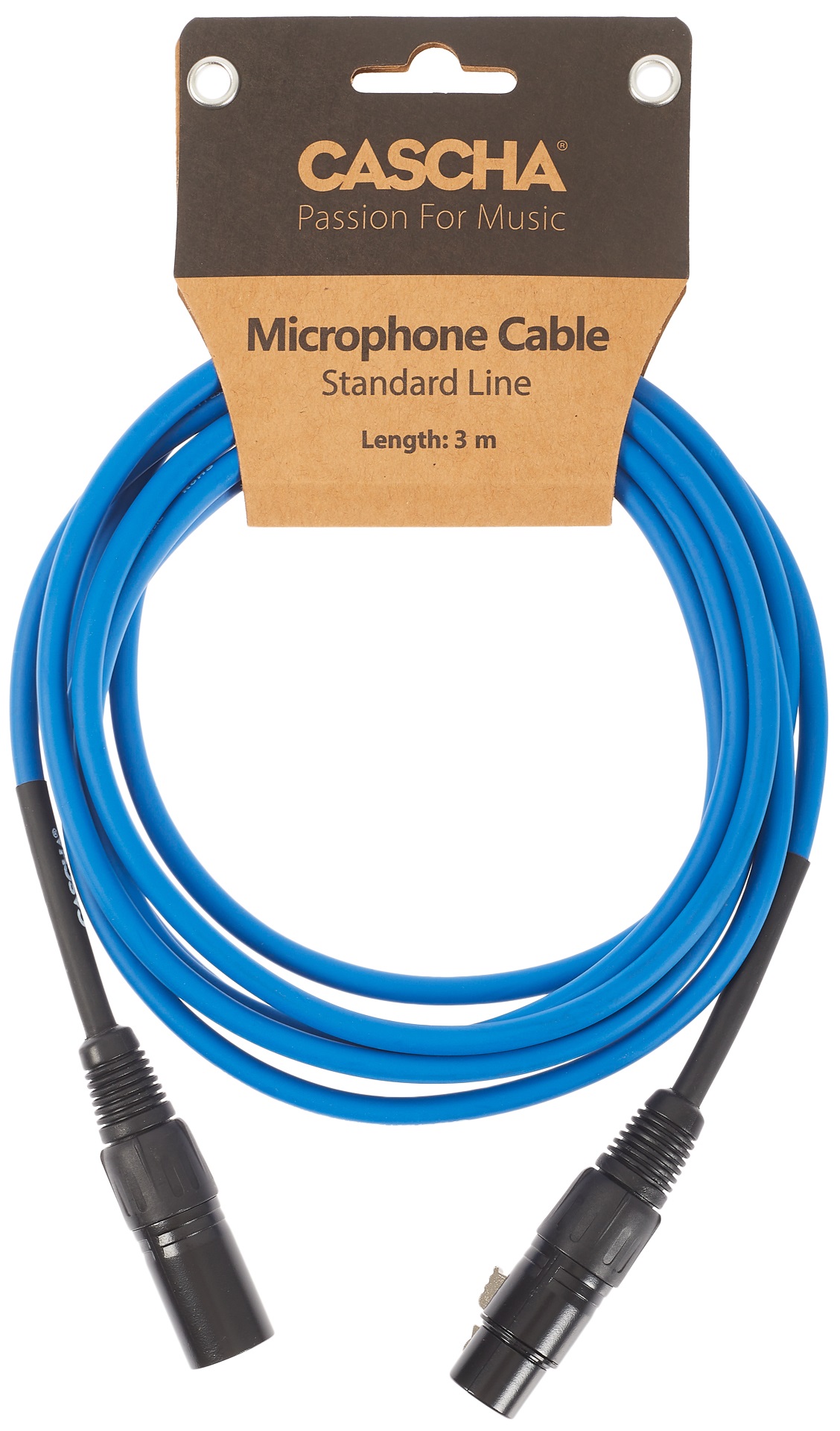 Fotografie Cascha Standard Line Mic Cable Blue 3m