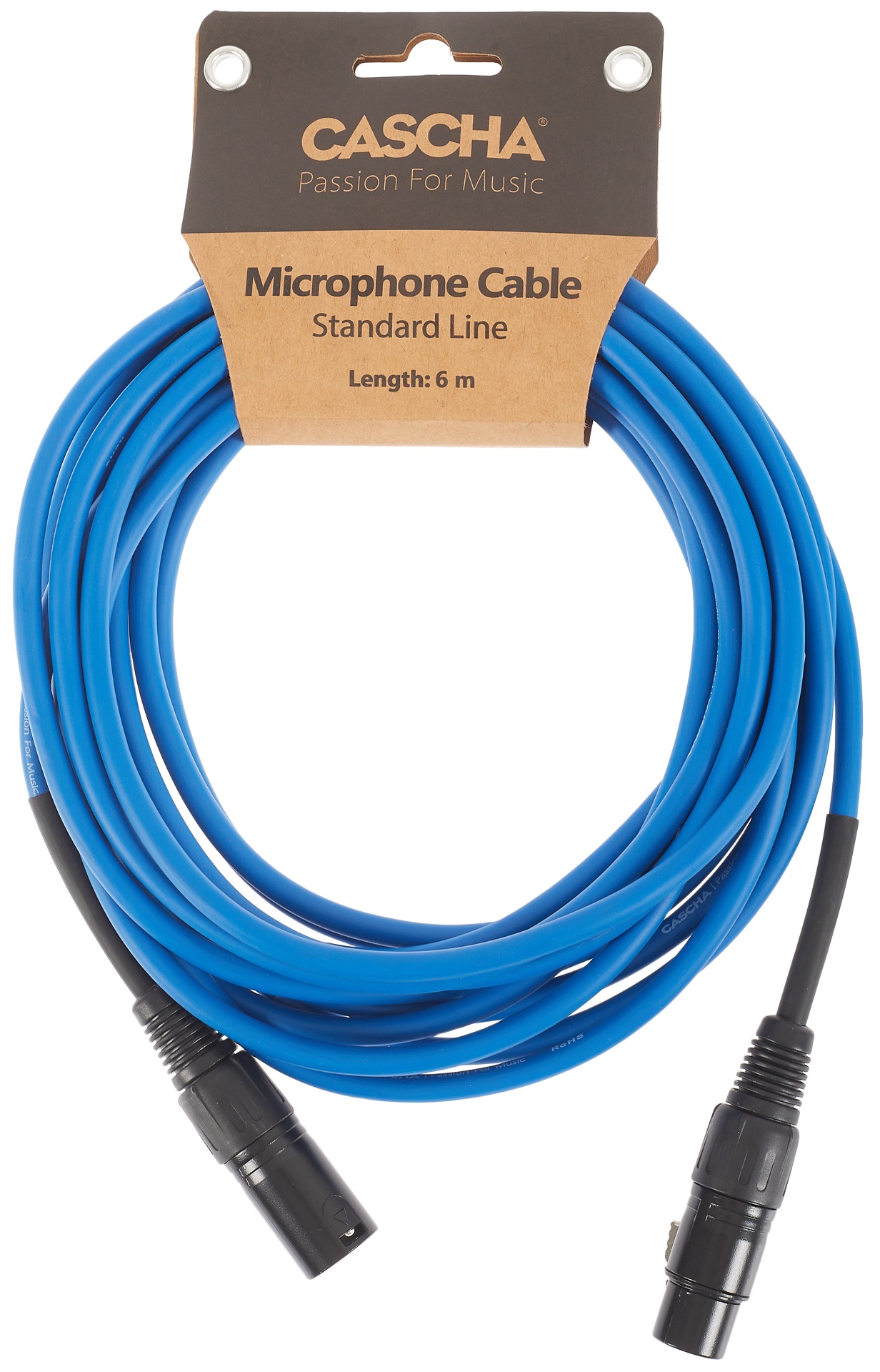 Fotografie Cascha Standard Line Mic Cable Blue 6m