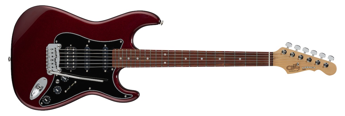 Fotografie G&L USA Fullerton Deluxe Legacy HSS - Ruby Red Metallic