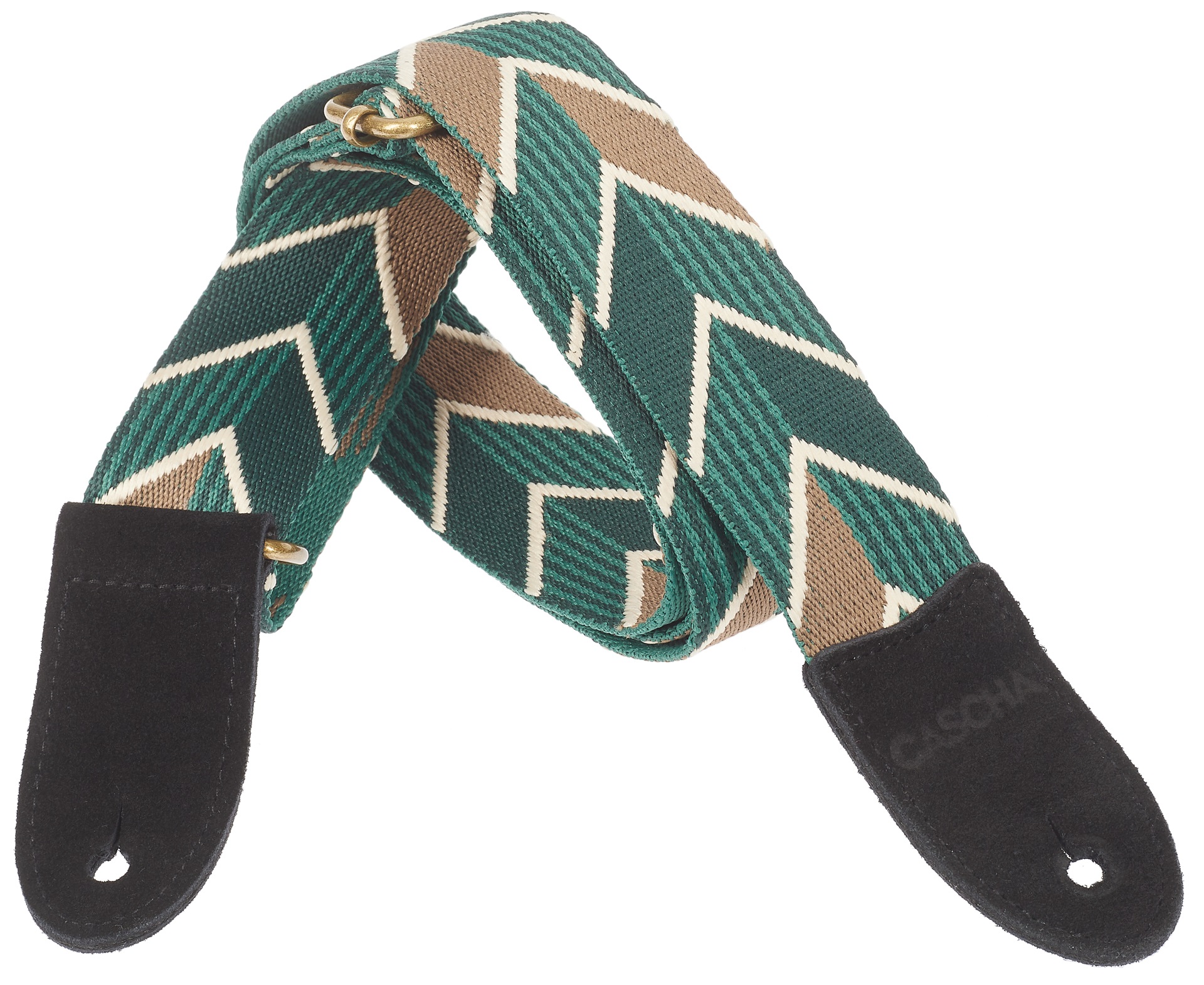 Fotografie Cascha CUS-JW2 Ukulele Strap Jacquard - Ethnic Green