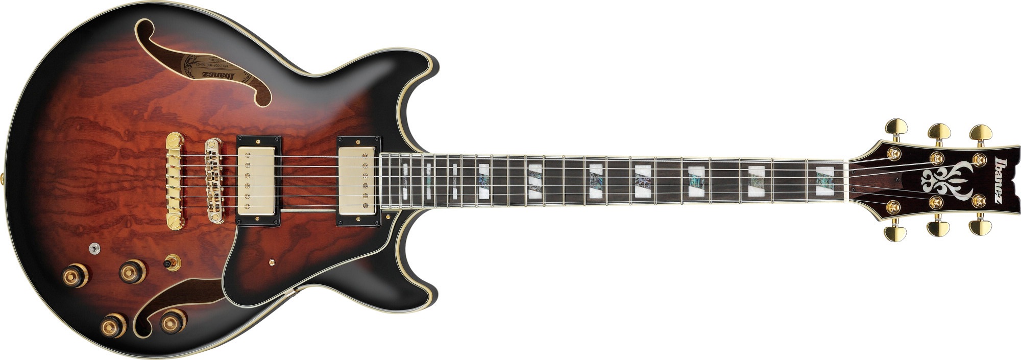Fotografie Ibanez AM153QA Dark Brown Sunburst