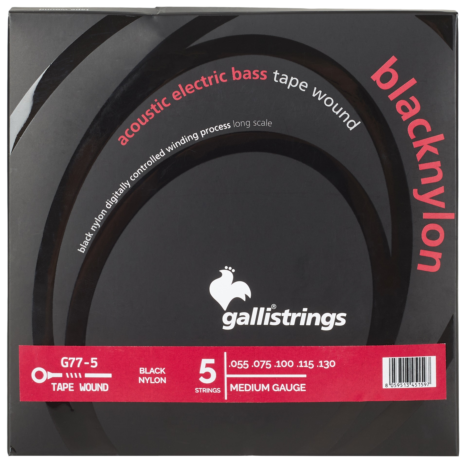 Fotografie Galli BASS BLACK NYLON 5-Strings G77-5
