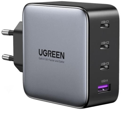 Fotografie Ugreen Rychlonabíječka 40747 USB-A+3*USB-C 100W GaN