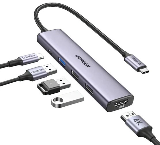 Fotografie Ugreen 15495 USB-C Multifunkční adaptér