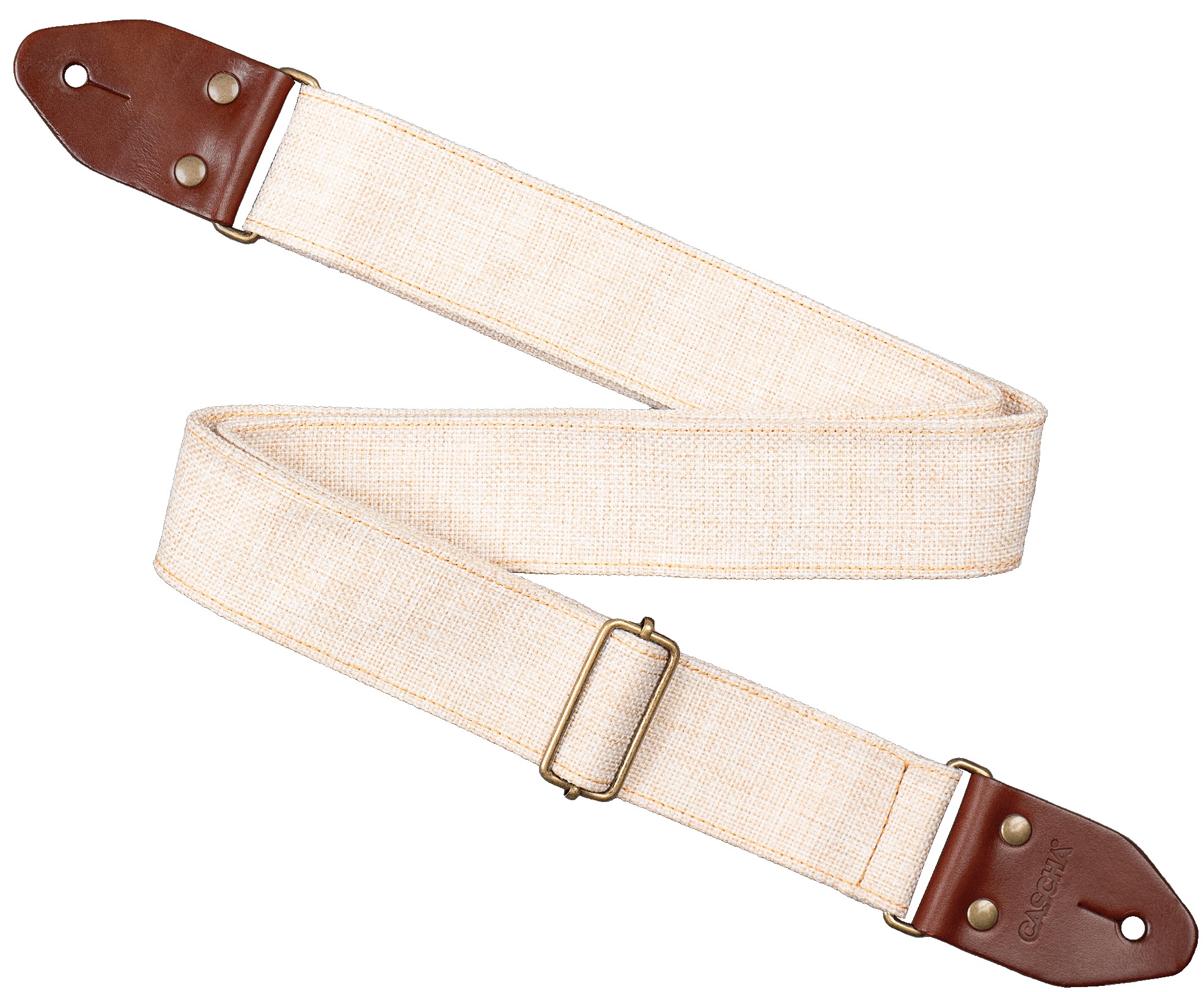 Fotografie Cascha CGS-CD2 Guitar Strap Cotton Beige Linen