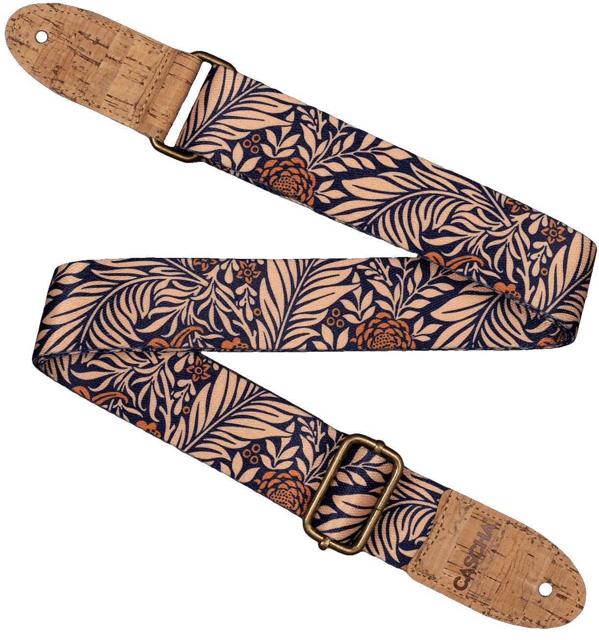 Fotografie Cascha CUS-VC6 Ukulele Strap Vegan Cork - Midnight Jungle