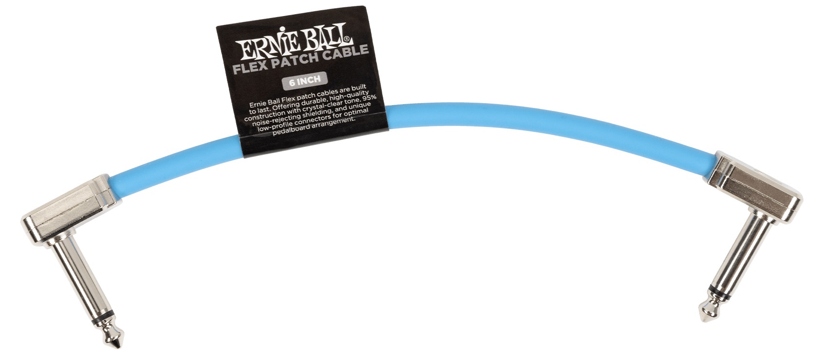 Ernie Ball Flex Patch Cable 6" Blue
