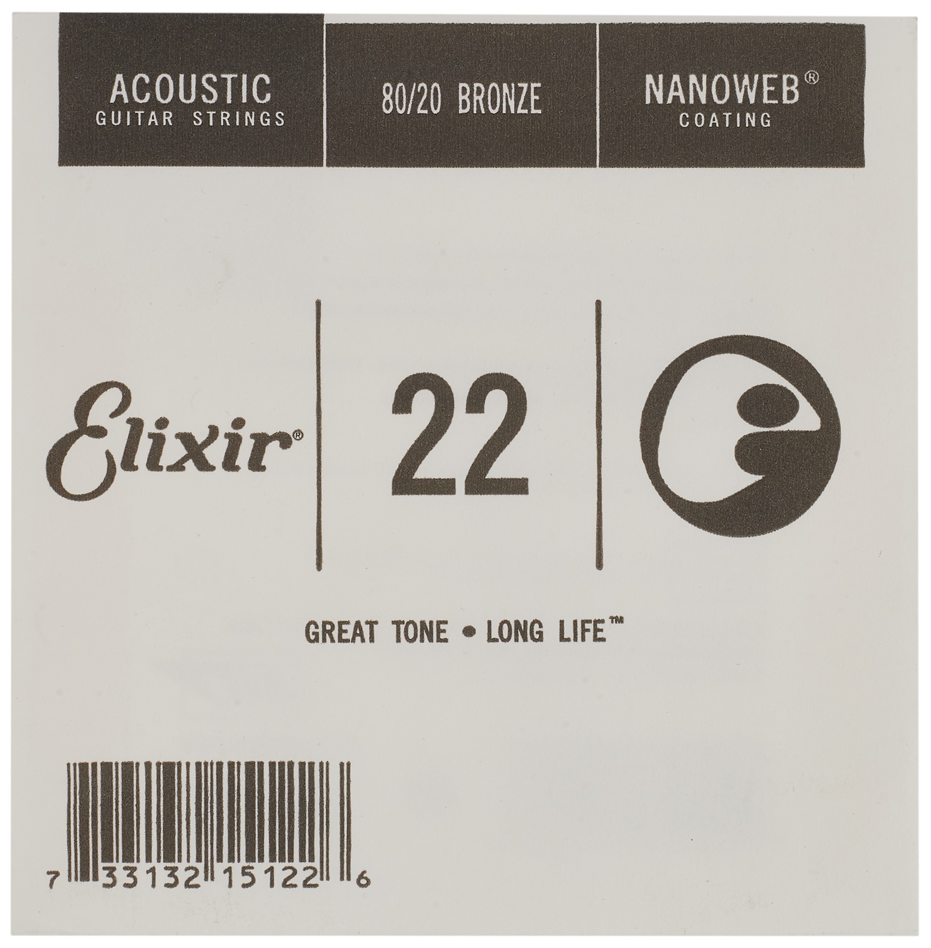 Elixir Nanoweb 80/20 Bronze Single .022