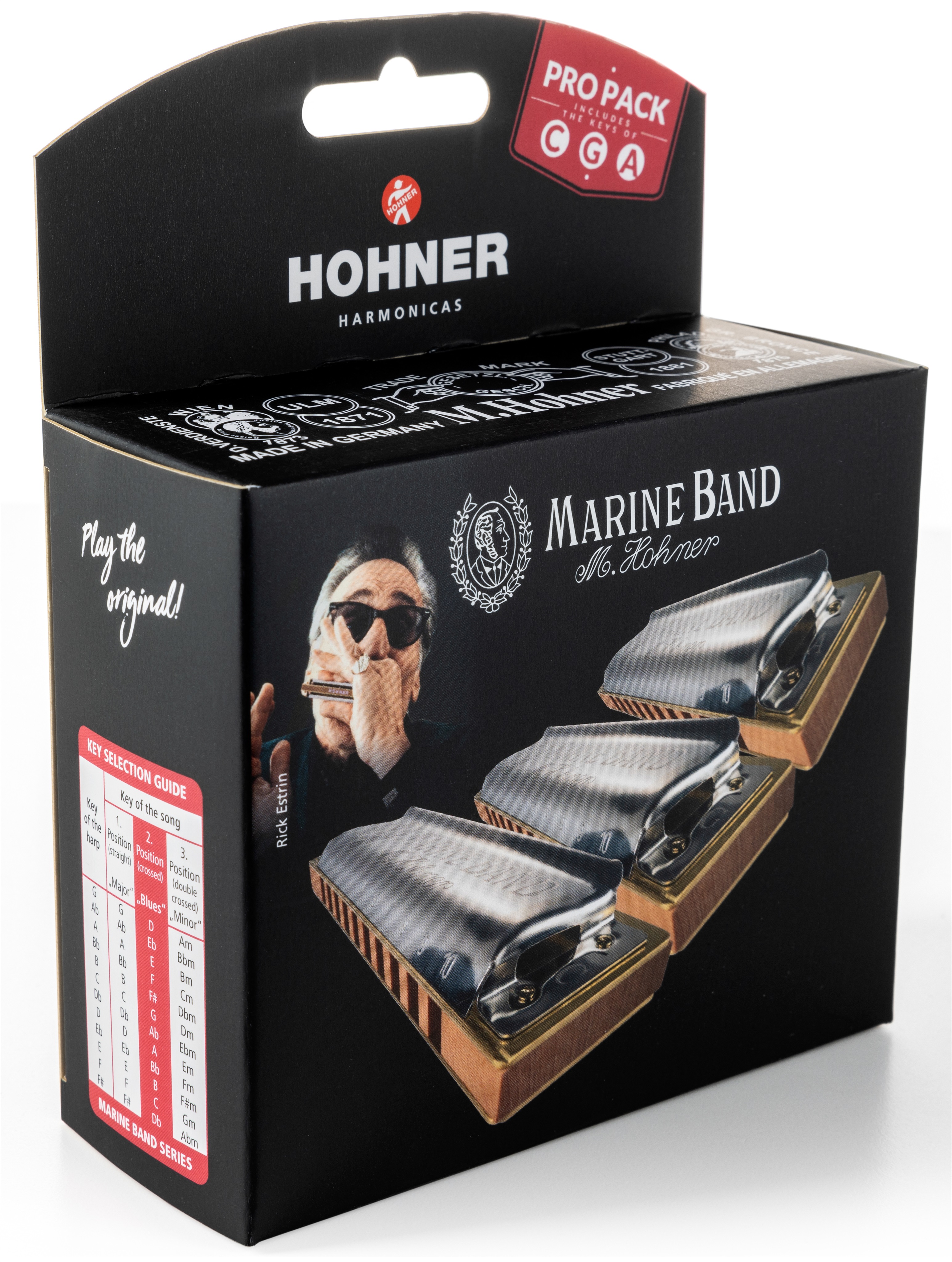 Fotografie Hohner Marine Band 1896 ProPack (C-, G-, A-major)