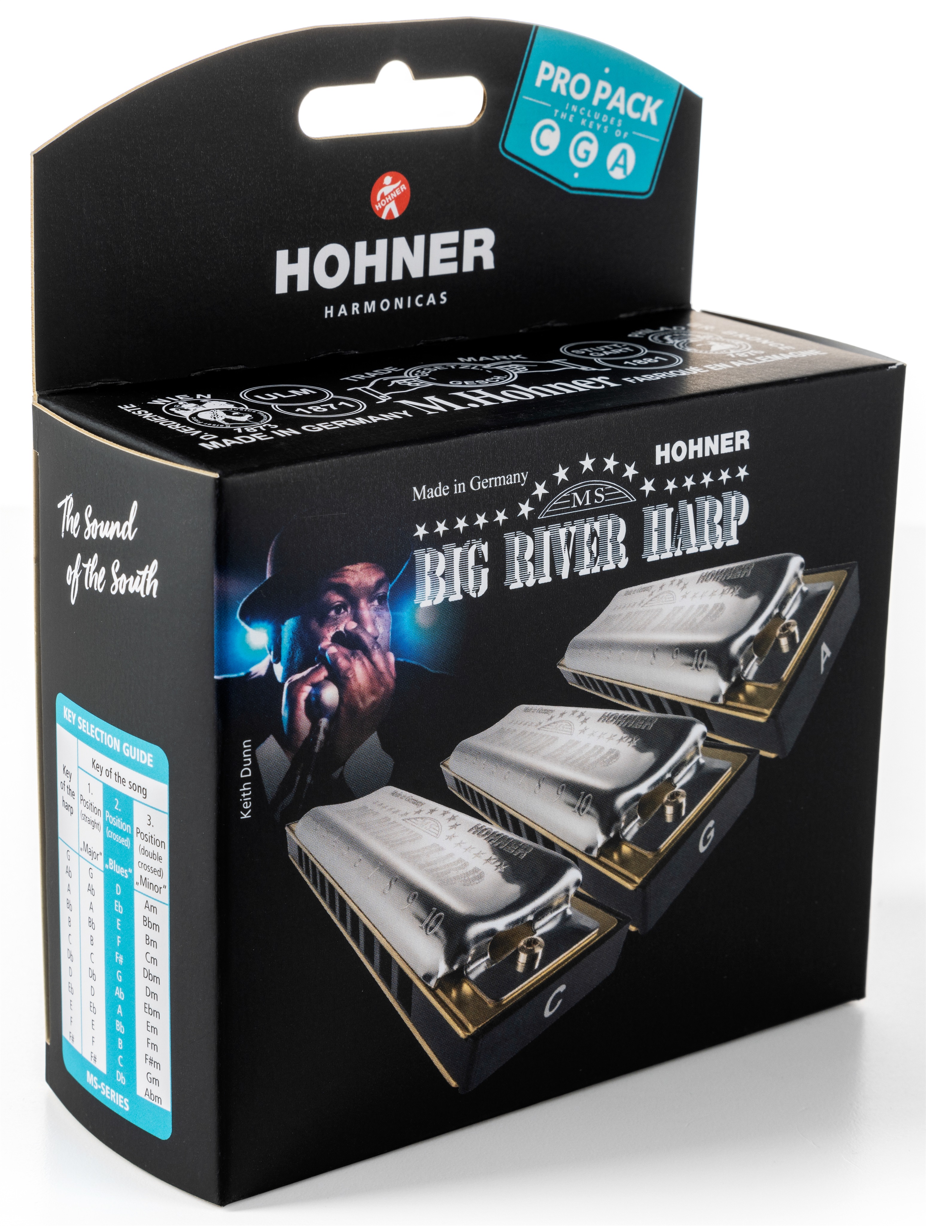 Fotografie Hohner Big River Harp ProPack (C-, G-, A-major)
