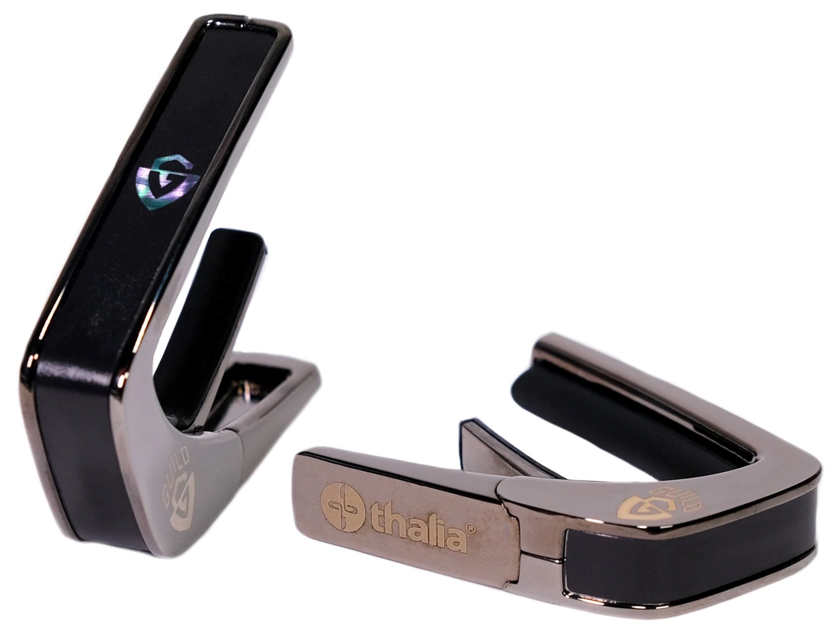 Thalia Guild Ebony-Ripple Shield Black Chrome