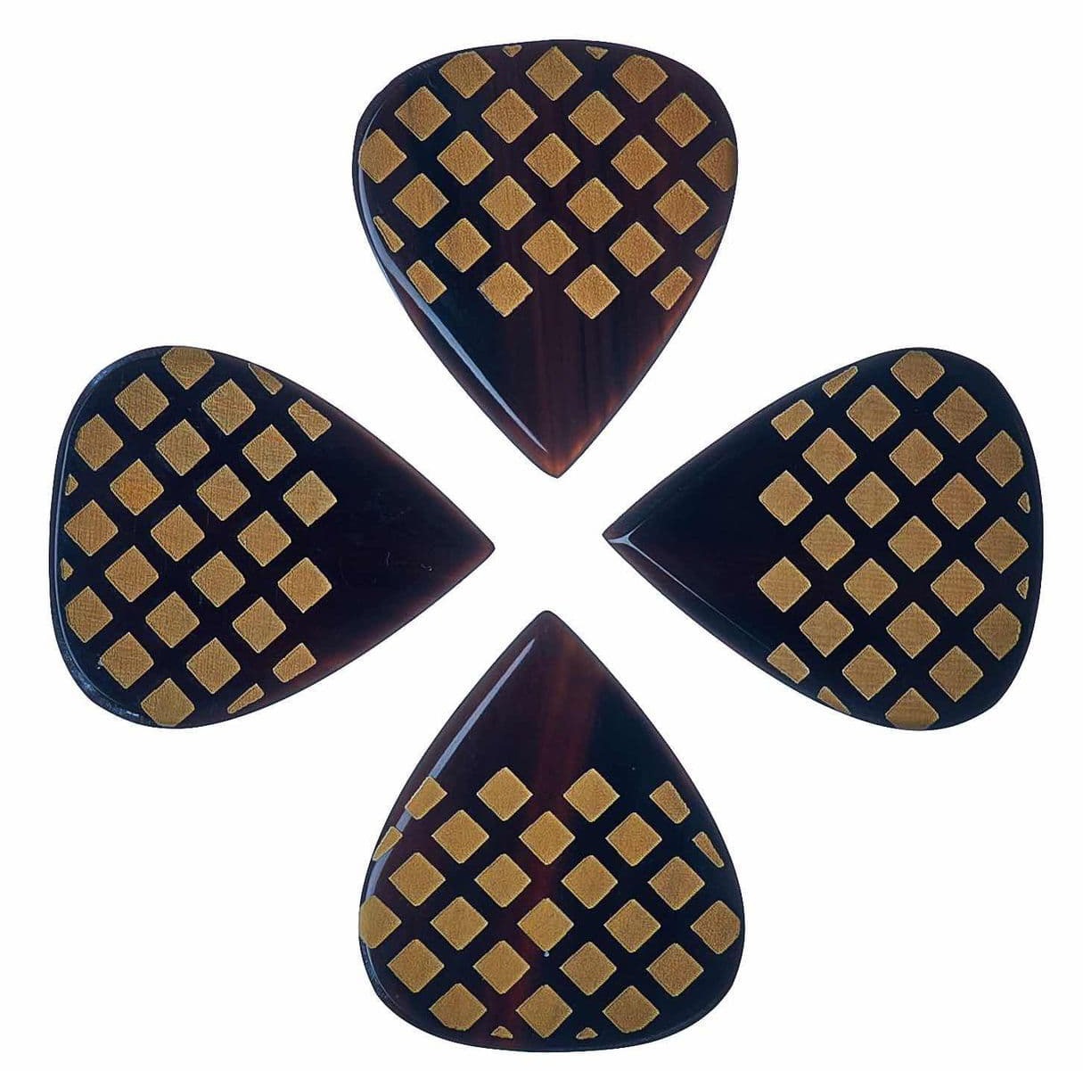 Fotografie Timber Tones Grip Tones Mini Black Horn 4-Pack