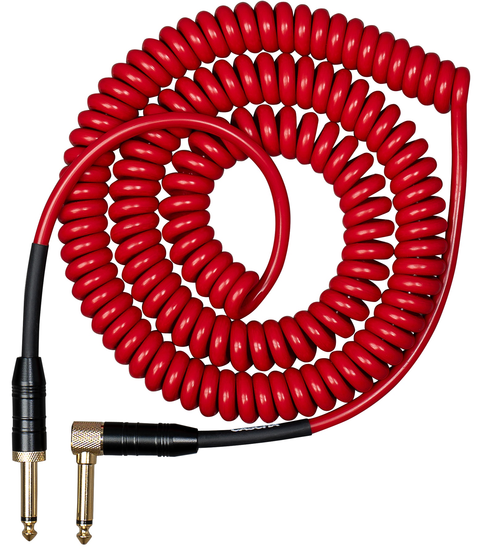 Fotografie Cascha Advanced Line Guitar Cable Curly Red 6m