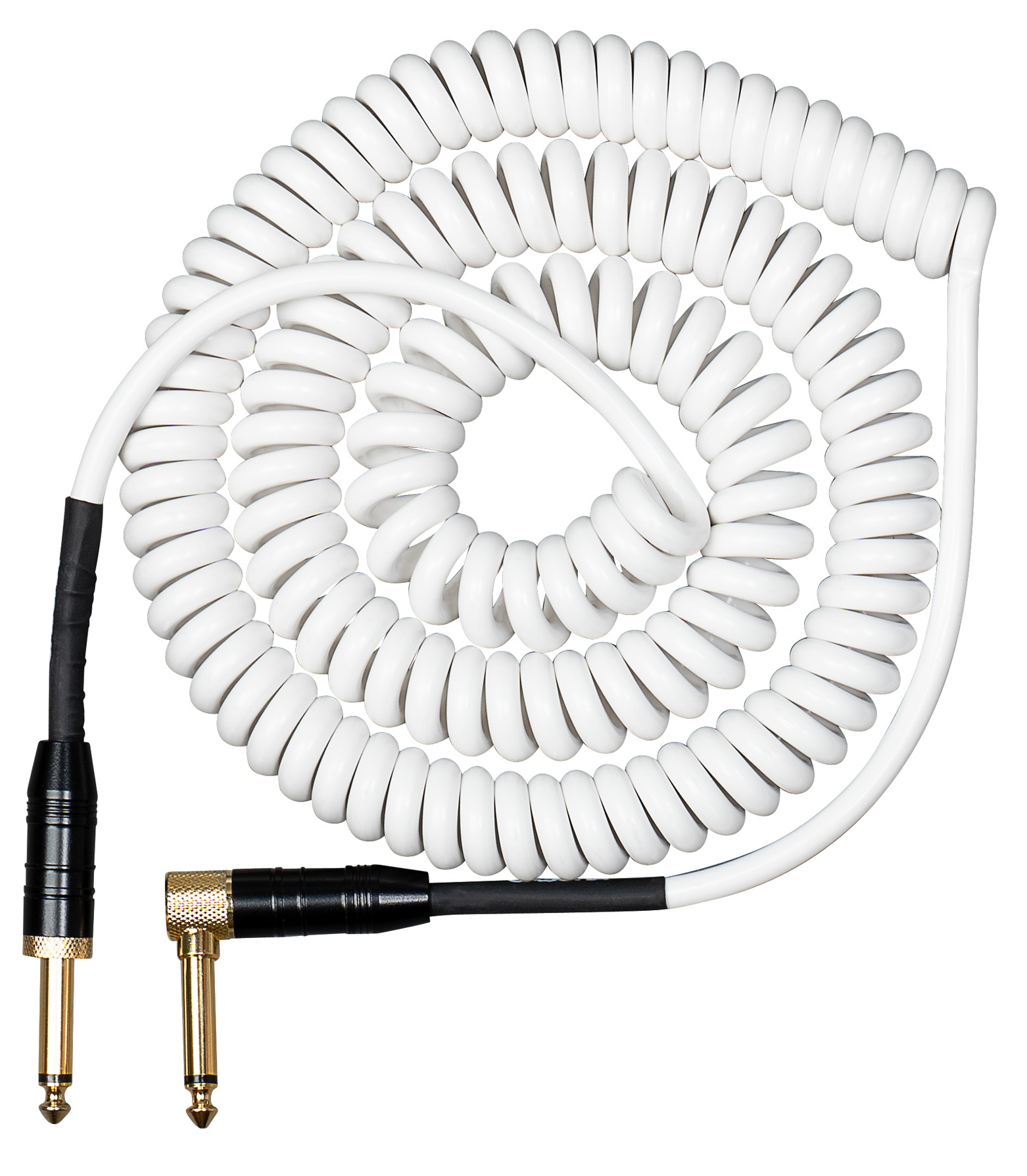 Fotografie Cascha Advanced Line Guitar Cable Curly White 6m