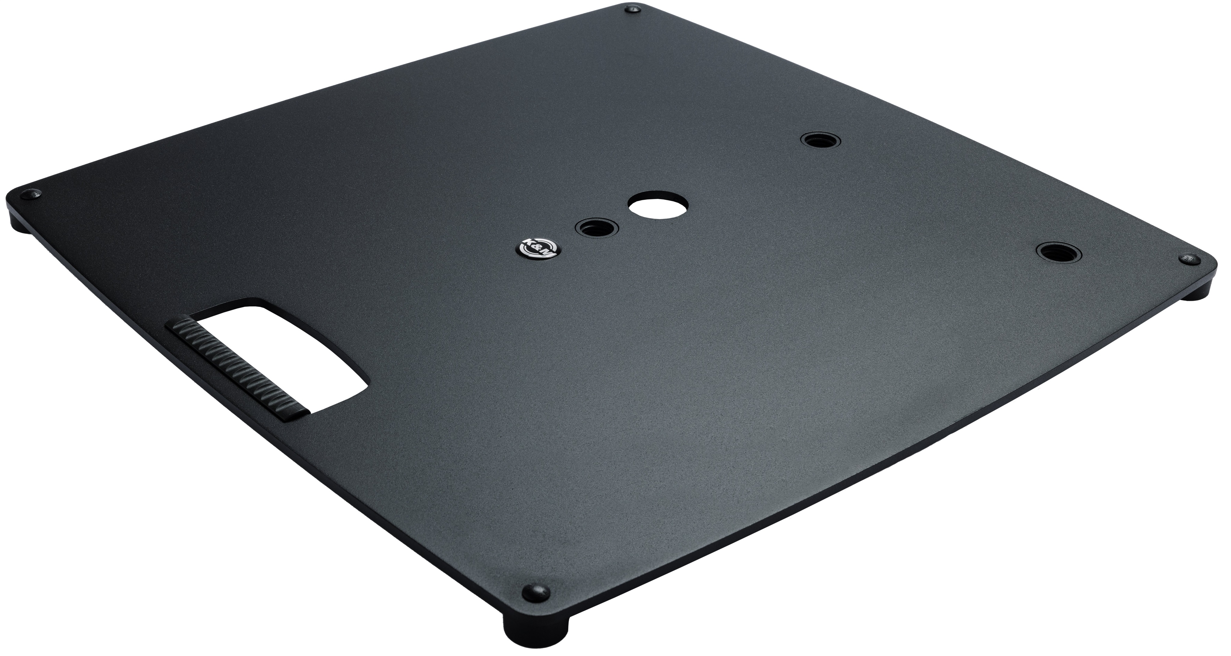 K&M 26716 Base plate L (3 x M20) Black
