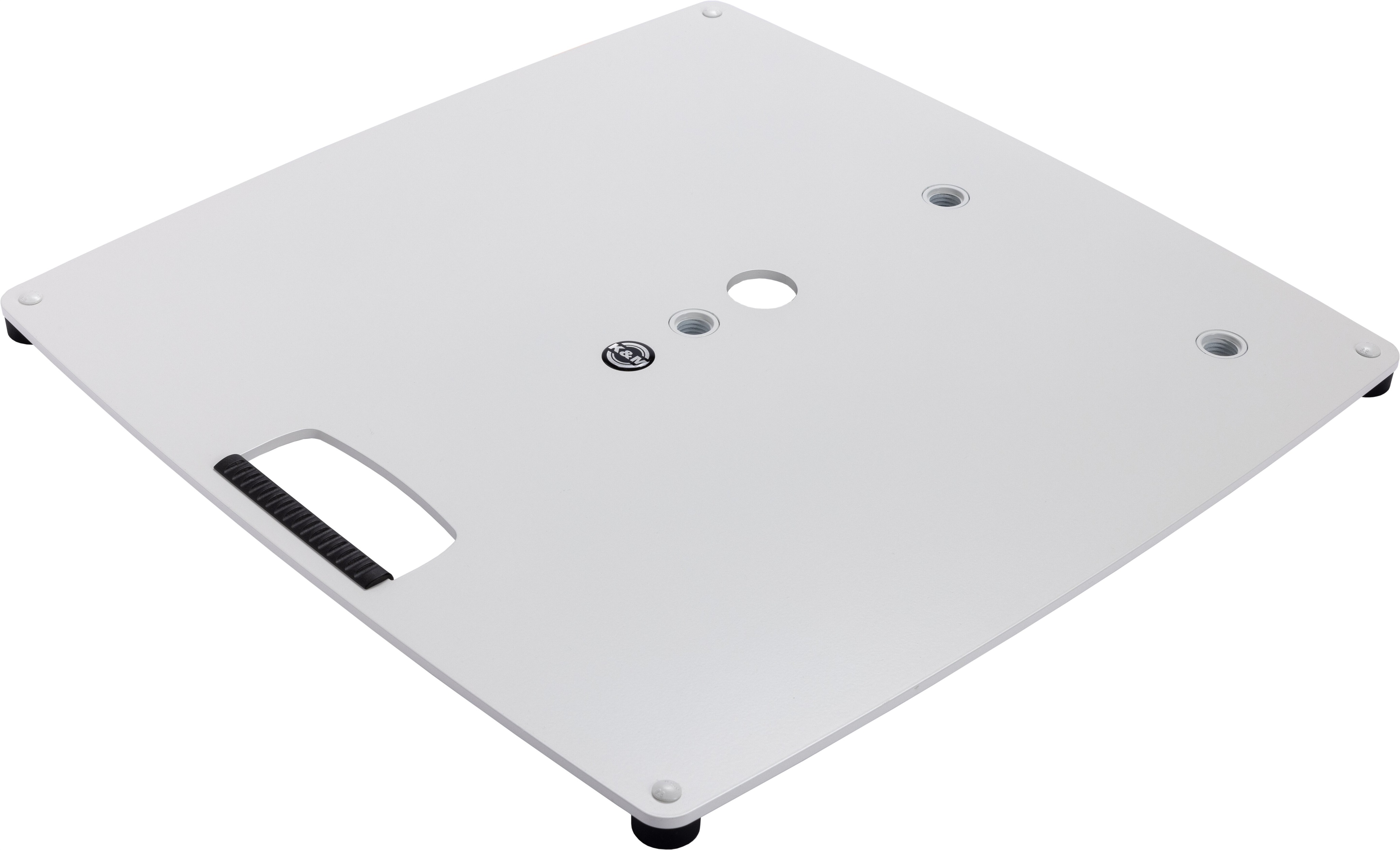 K&M 26716 Base plate L (3 x M20) White