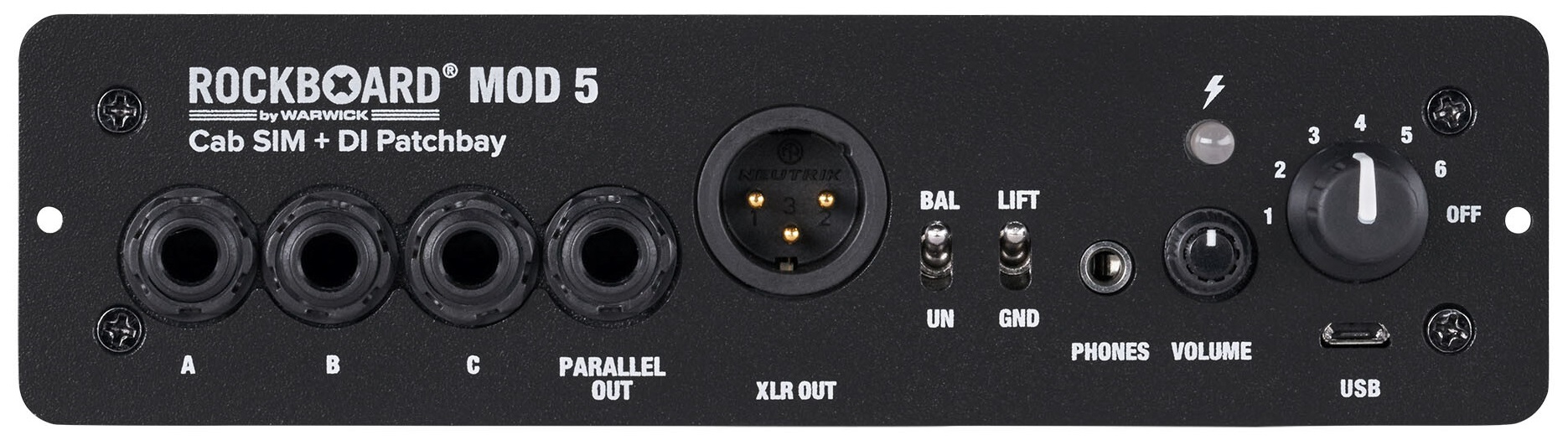 Rockboard MOD 5 - Cab SIM + DI Patchbay