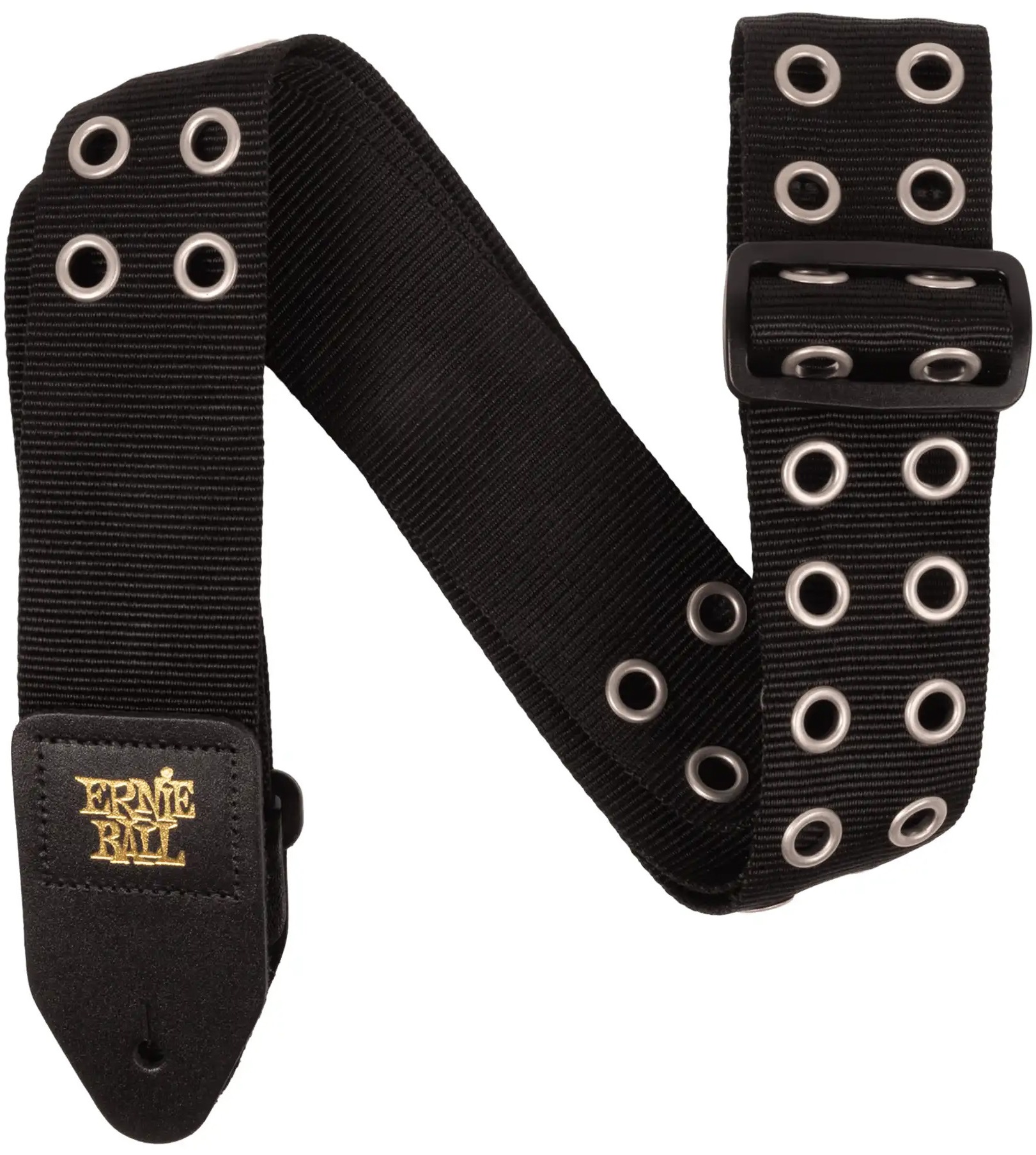 Ernie Ball Premium Strap Hole Lotta Metal Silver