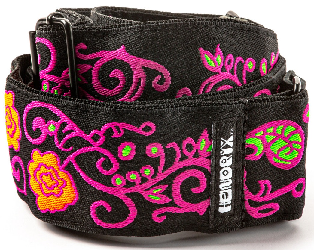 Dunlop Jimi Hendrix Blacklight Monterey Pink Strap