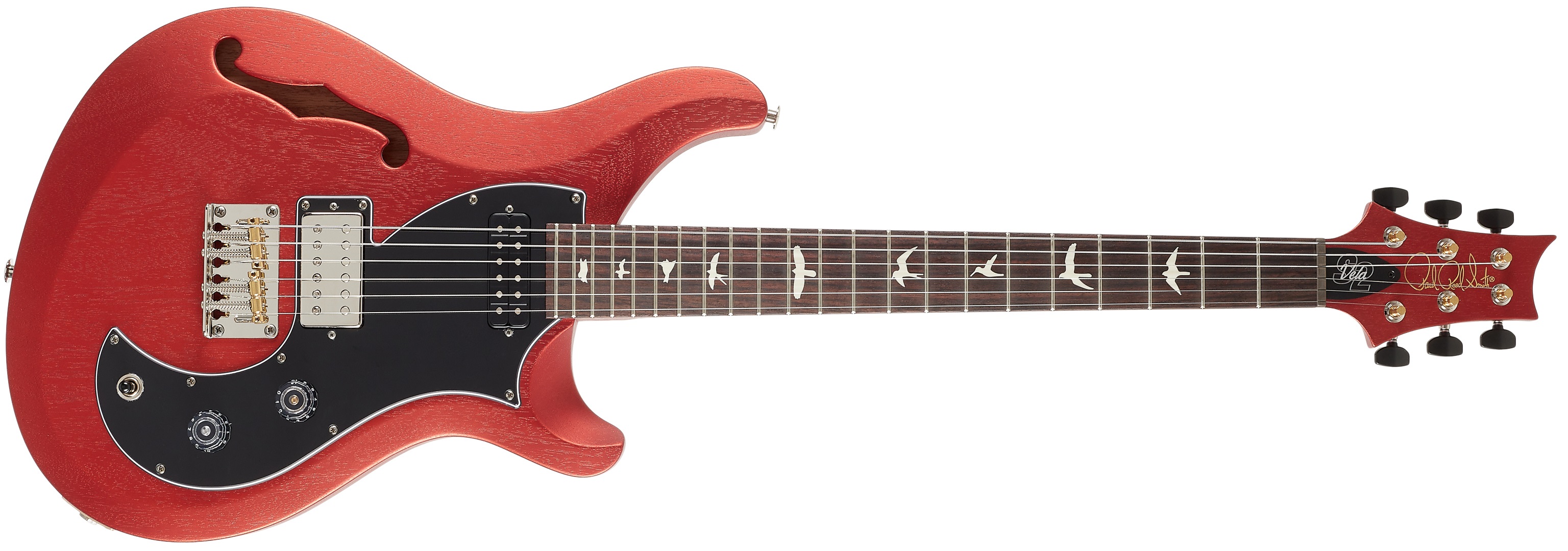 PRS S2 Vela Semi Hollow Satin Red Apple Metallic