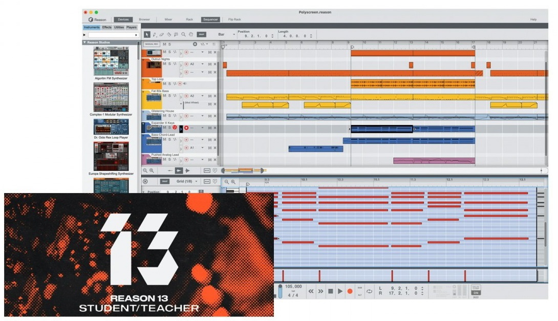 Reason Studios Reason+ Student/Teacher 1-year subscription