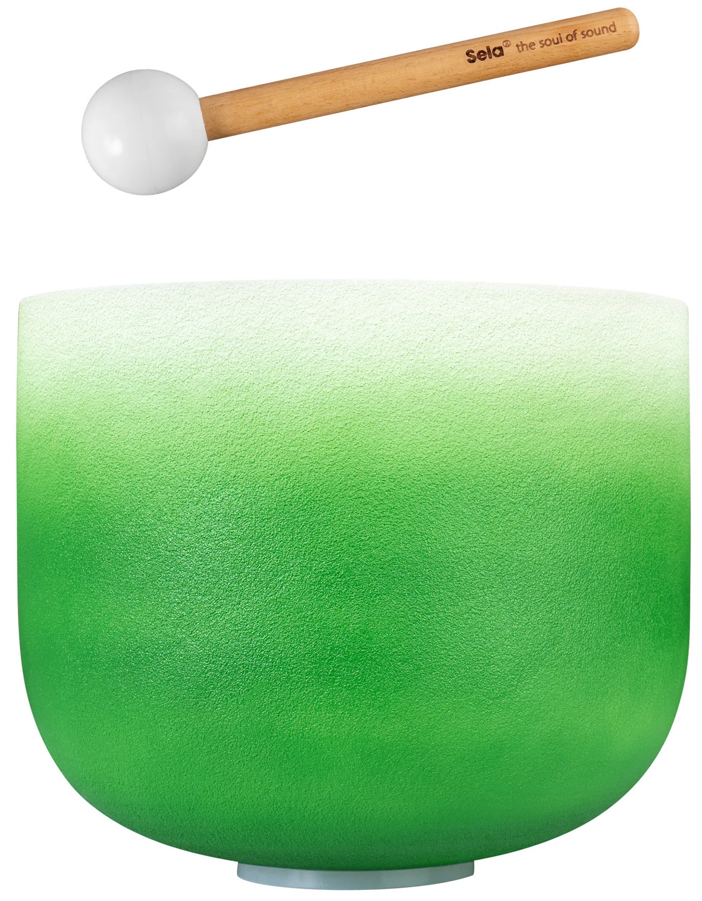 Fotografie Sela Crystal Singing Bowl Chakra 11" - Green, Heart, F (432Hz)