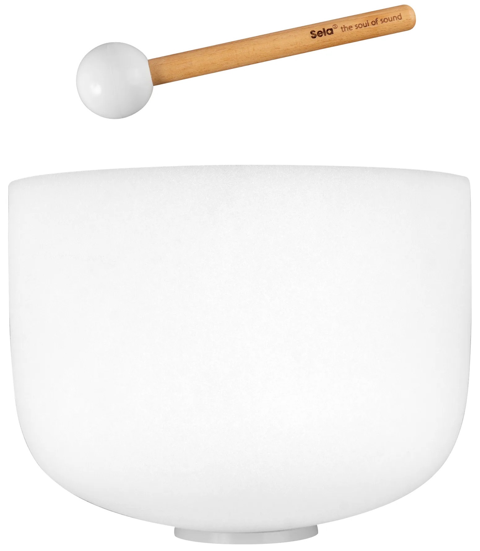 Fotografie Sela 12" Crystak Singing Bowl Frosted E - 440 Hz