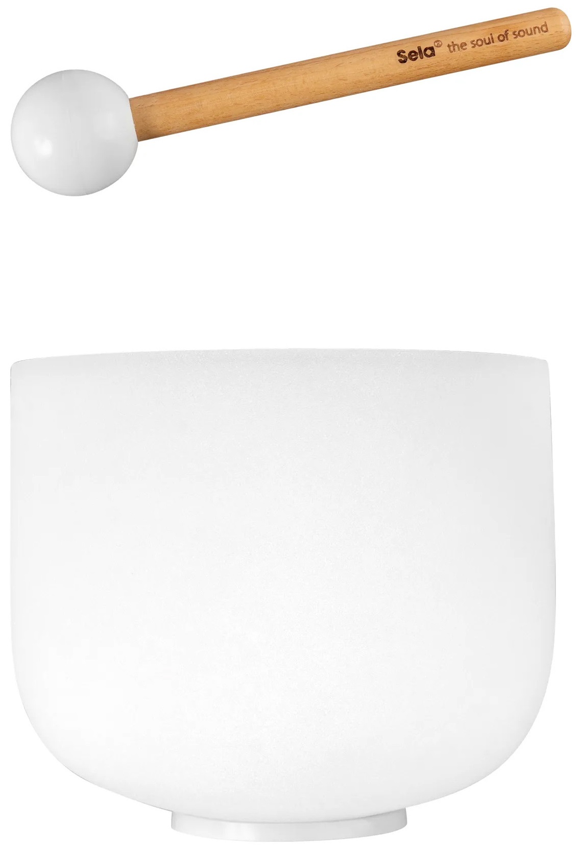 Fotografie Sela 9" Crystal Singing Bowl Frosted A - 440 Hz