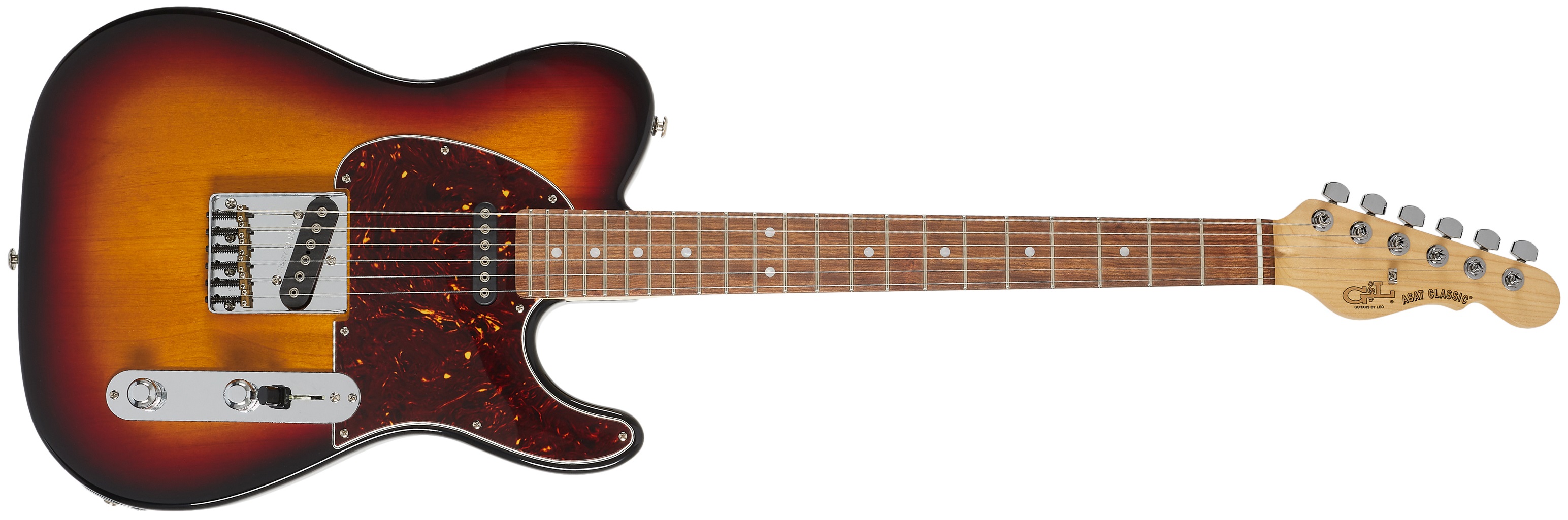 G&L USA Fullerton Deluxe ASAT Classic - 3-Tone Sunburst