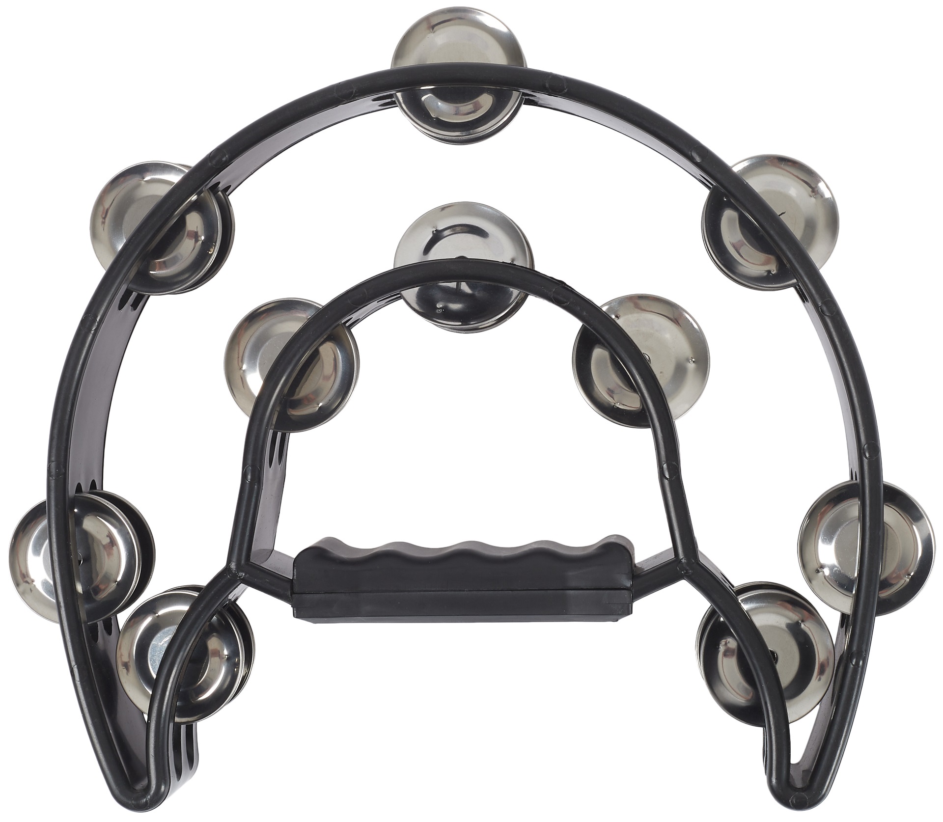 Fotografie Cega Double Row Tambourine Black