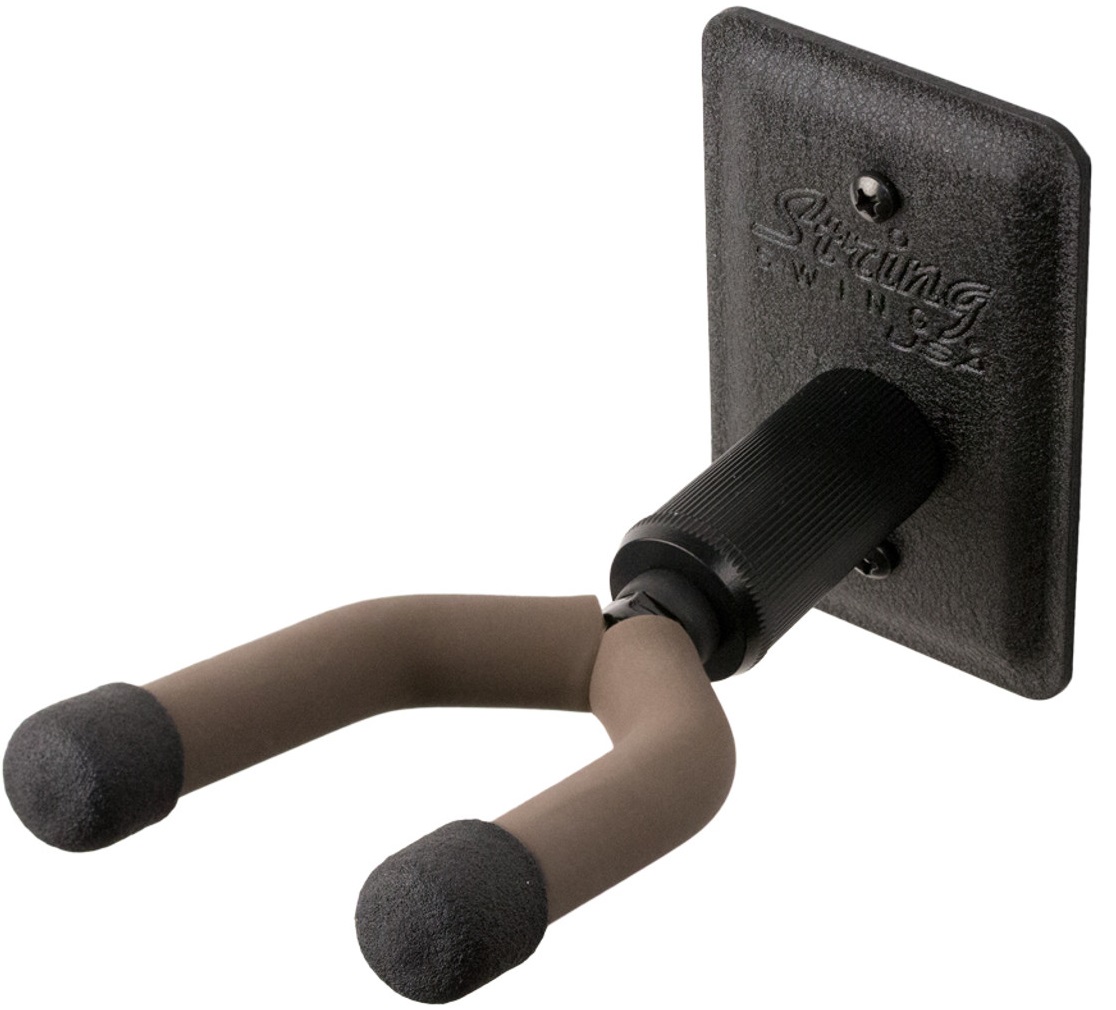 String-Swing Banjo Metal Wall Hanger Black