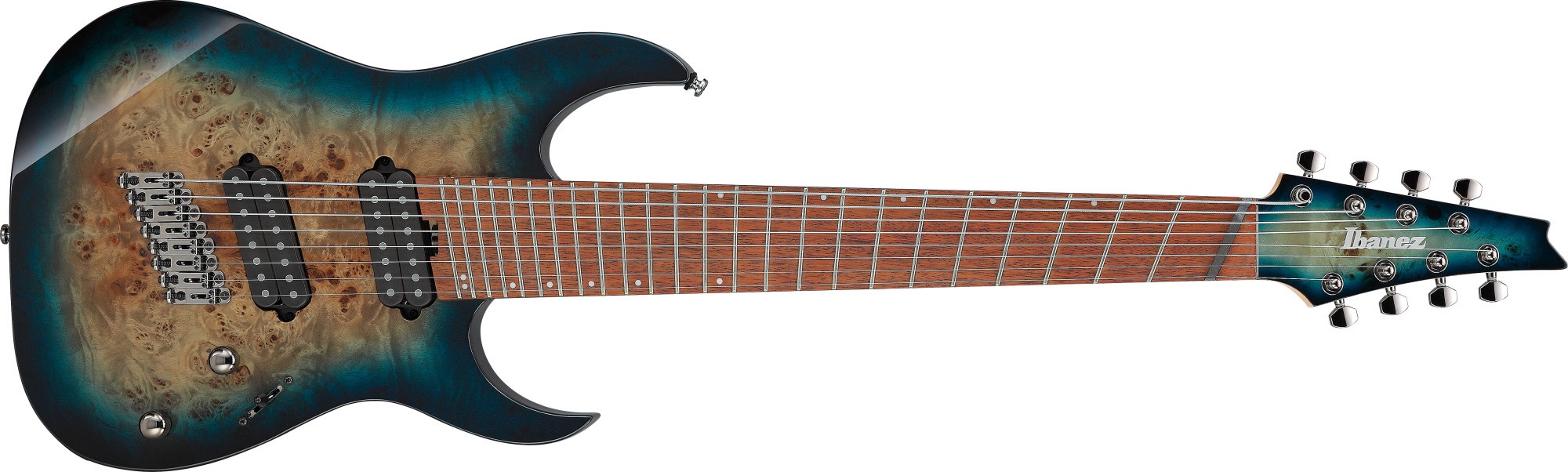 Fotografie Ibanez RGMS8PB Cosmic Blue Starburst