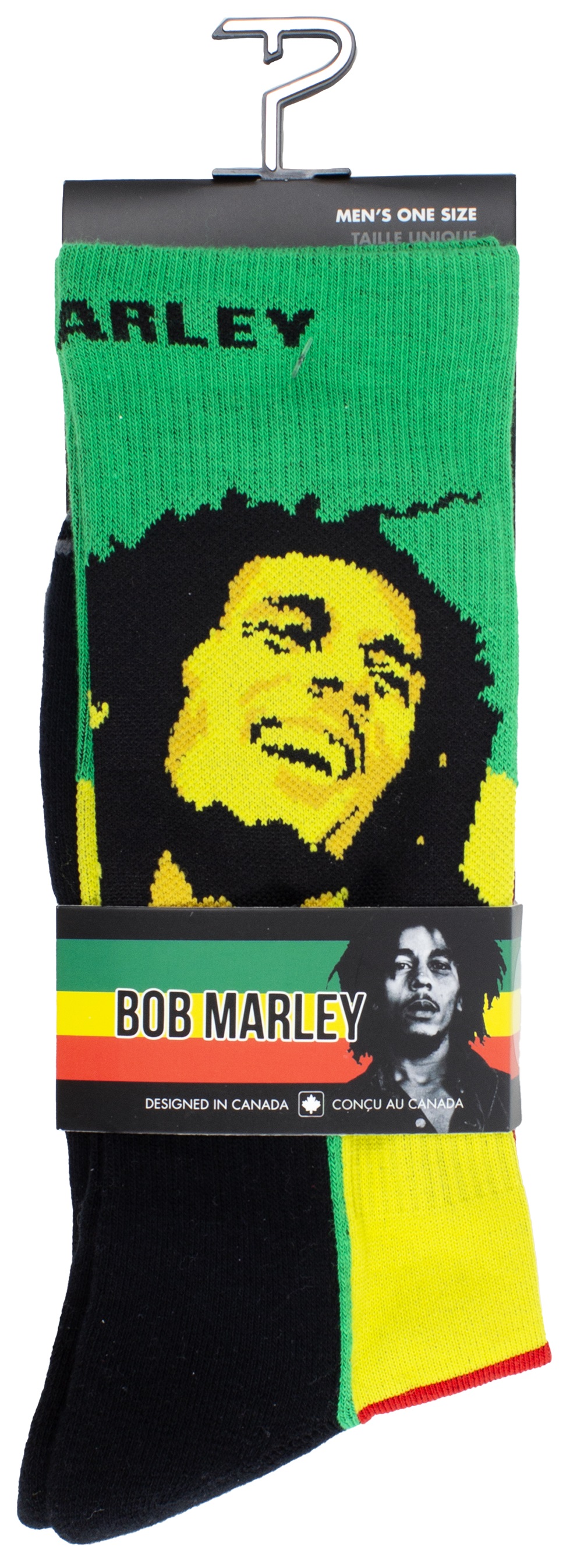 Perri's Leathers Bob Marley Rasta Casual Crew Mens