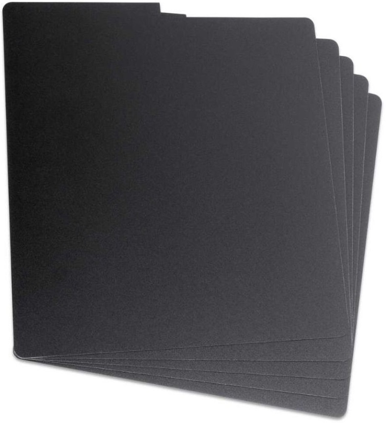 Glorious Vinyl LP Divider Set Black (6 pcs.)