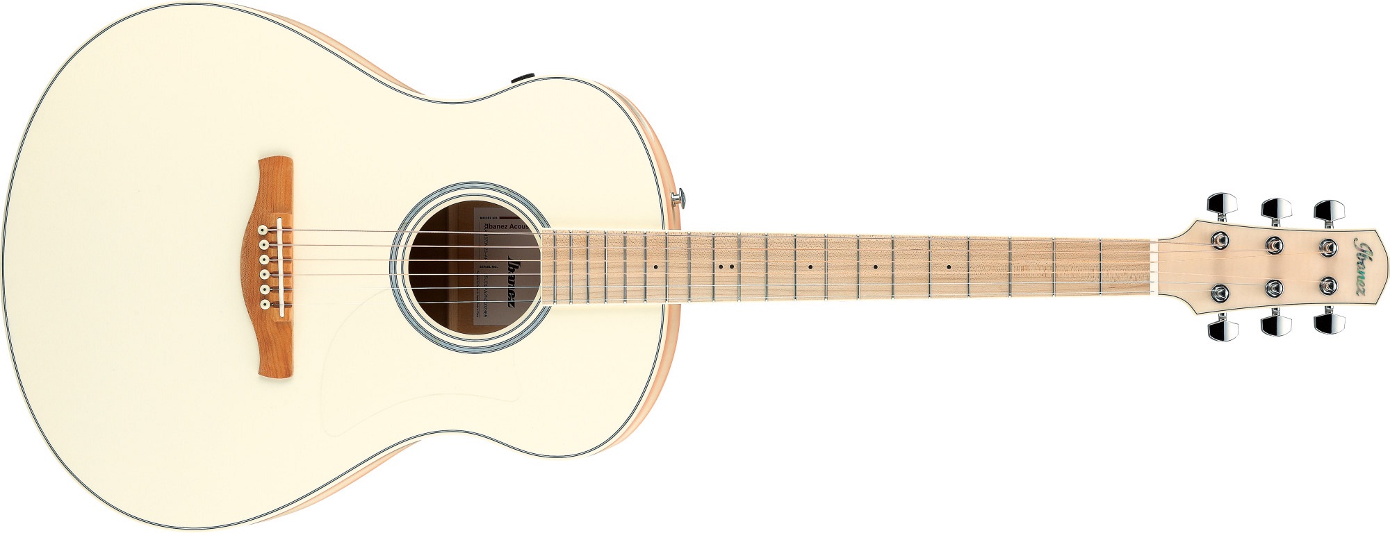 Ibanez AAM370M2E Transparent Antique White Peach Fuzz