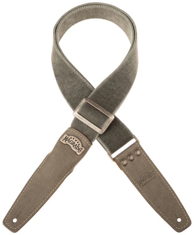 Fotografie Magrabò Stripe SS Cotton Washed Grey 5 cm, Aged Granite