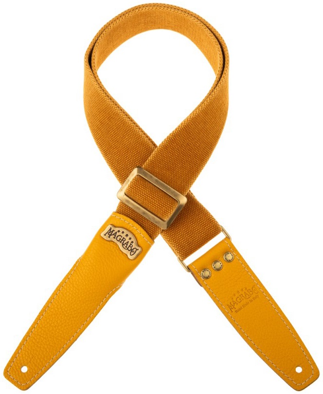 Fotografie Magrabò Stripe SS Cotton Washed Ocra 5 cm, Corn