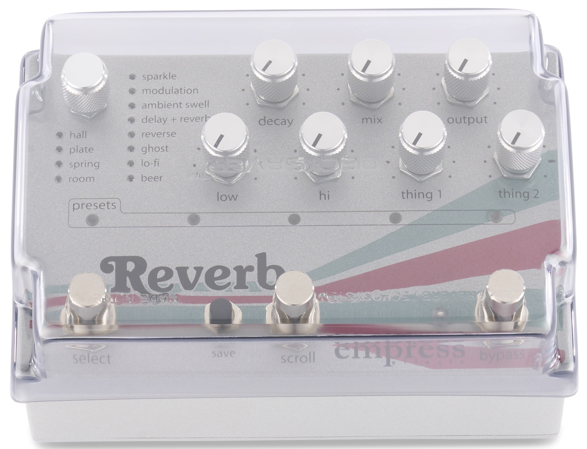 Fotografie Decksaver EMPRESS EFFECTS ZOIA, ECHOSYSTEM, REVERB COVER