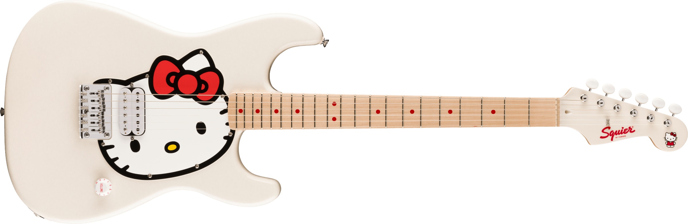 Fender Squier x Hello Kitty White Stratocaster